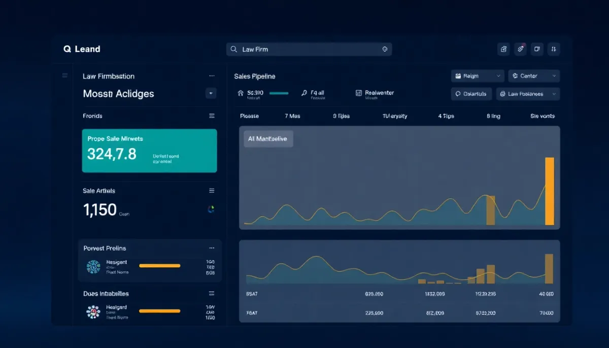Streamline your law firm's sales pipeline with an AI-driven dashboard, providing real-time insights and actionable data to optimize case outcomes.