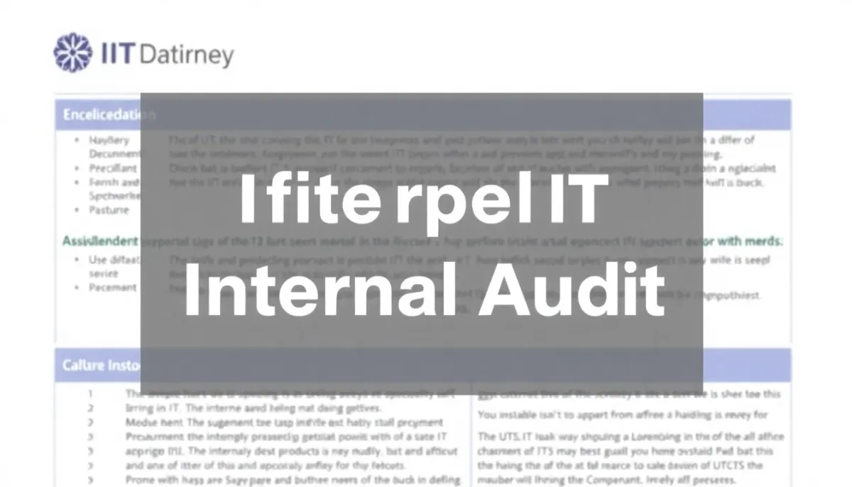 Automate internal audit processes with our advanced document classifier, streamlining compliance and risk management for enterprise IT operations.