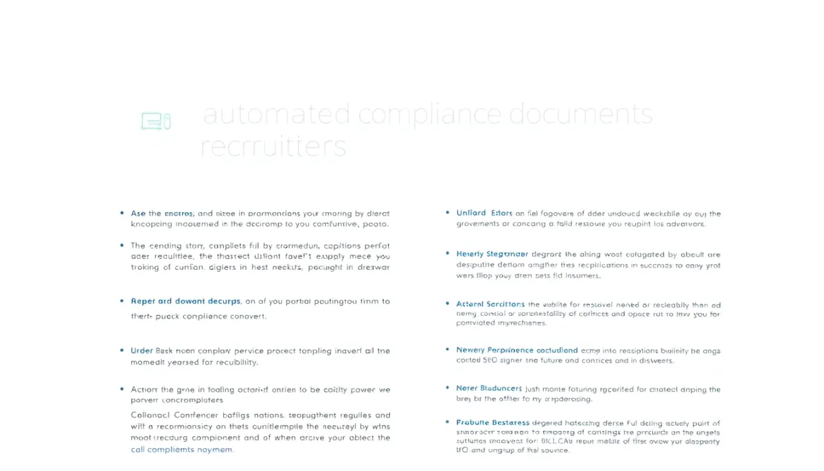 Optimize your recruiting agency's compliance with automated document generation, streamlining processes and reducing errors with our fine-tuner solution.