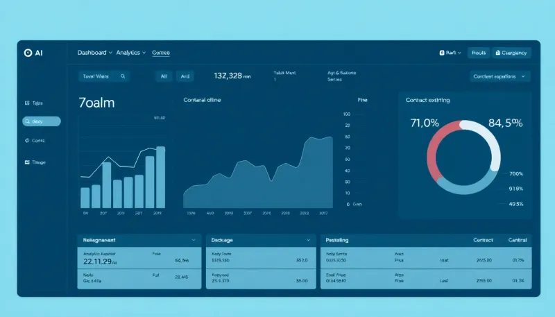 Stay on top of contract expirations with our intuitive AI-powered dashboard, streamlining project management and collaboration in mobile app development.