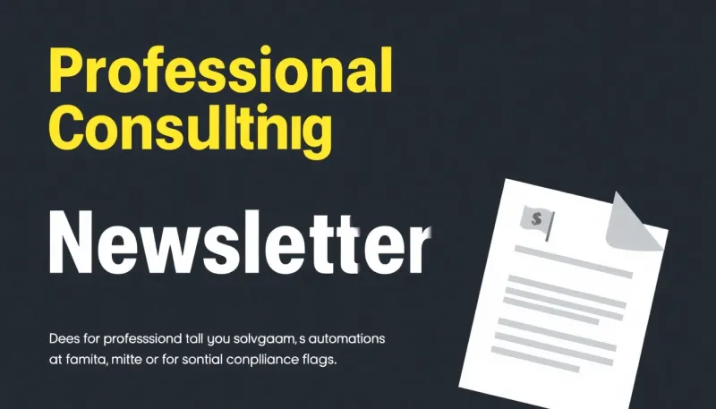 Automate compliance risk flagging in consulting with our intuitive newsletter generator. Stay ahead of regulatory changes and ensure client data security.