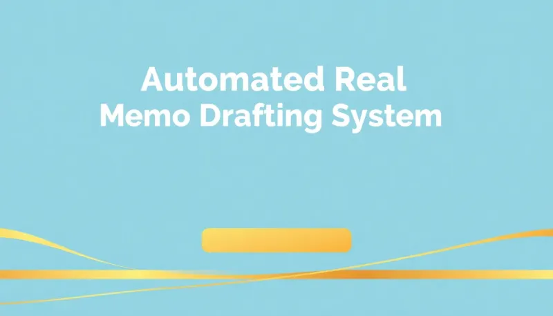 Streamline internal communication with an automated memo drafting system, reducing errors and increasing efficiency in the real estate industry.