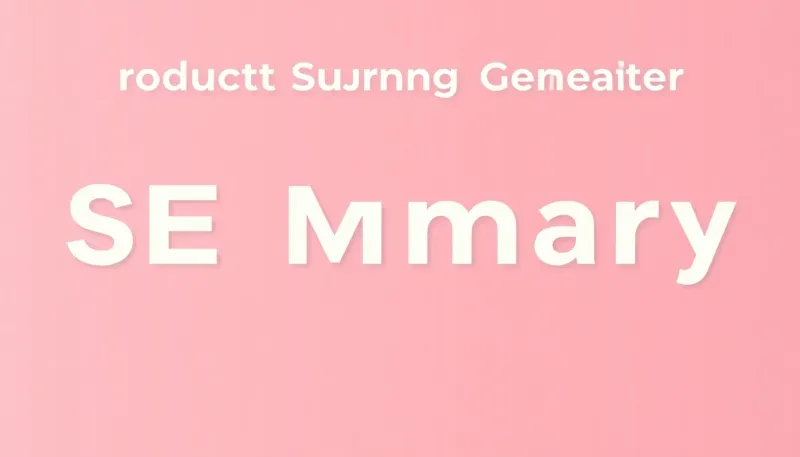 Automate your content creation with our AI-powered text summarizer, designed to optimize product descriptions for SEO and improve conversion rates.